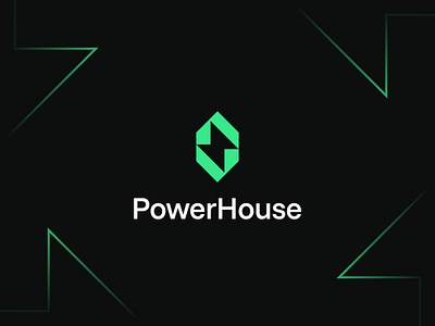 PowerHouse Logo Design brand identity branding clean logo design graphic design house logo lighting bold logo logo logo designs modern logo power logo powerful logo powerhouse logo