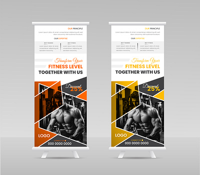 Fitness Roll-Up Banner Design. creative roll up banner fitness fitness roll p banner fitness roll up banner design gym roll up banner modern roll up roll up roll up banner roll up banner design stand up banner