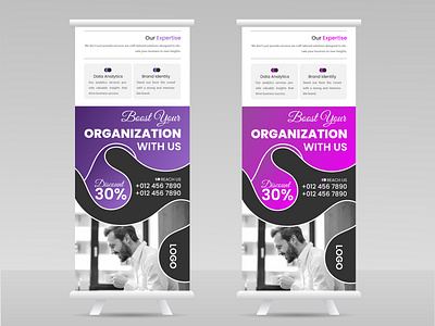 Modern Business Roll-Up Banner Desing. buisness roll up business roll up banner design corporate design creative rollup modern roll up modern roll up banner roll up roll up banner design roll up banner tempalte roll up banners