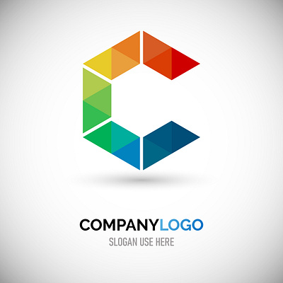 Geometric Colorful C letter logo abstract logo branding c logo colorful logo custom logo design geometric logo graphic design illustration logo vector