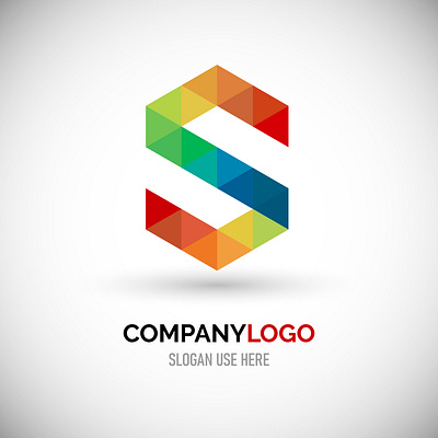 Geometric Colorful S letter logo abstract logo branding colorful logo custom logo design geometric logo graphic design illustration logo s letter logo vector