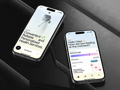 Moondoc - Healthcare Mobile App activity app app design care clean doctor gradient health healthcare healthcare app healthcare mobile app healthcare mobile design healthy medicine mobile mobile app mobile app design mobile design mobile ui ui design