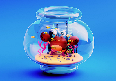 Good Mr.Crabs 3d animation c4d cartoon motion graphics redshift