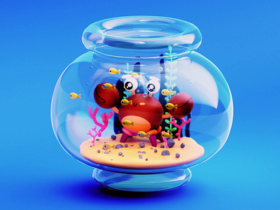 Good Mr.Crabs 3d animation c4d cartoon motion graphics redshift