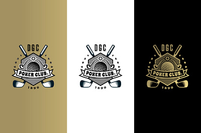 DGC POKER CLUB - LOGO DESIGN branding club creative logo custom logo game graphic design hockey logo logo design poker sports