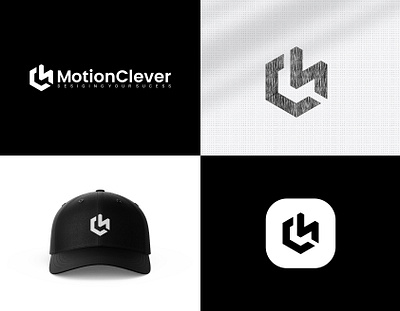 Lettermark, Brandmark Minimalist Logo for MotionClever Agency app icon best logo branding brandmark logo design logo graphic design it agency logo lettermark lettermark logo logo logo design