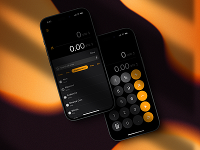 iOS Calculator Crypto Converter binance calculator converter crypto cryptocurrency defi fintech ios ios app ui user experience web3