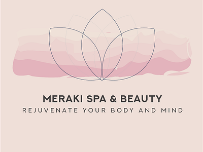 Meraki Spa & Beauty - Style Guide - Branding beauty branding graphic design logo logodesign spa