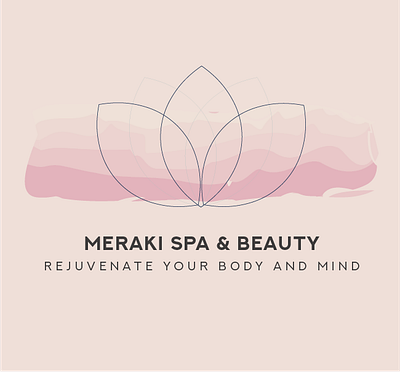 Meraki Spa & Beauty - Style Guide - Branding beauty branding graphic design logo logodesign spa