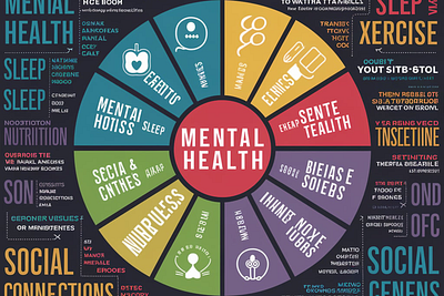 Mental Health Infographic design graphic design illustration vector