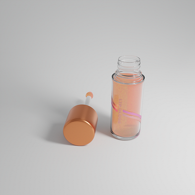 3D modeling of shiny lip gloss. 3d 3d modeling blender design gloss lip gloss makeup