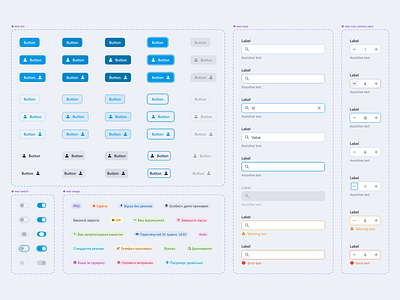 Design system for Work.ua components design design system figma library product design saas ui user experience user interface ux web website