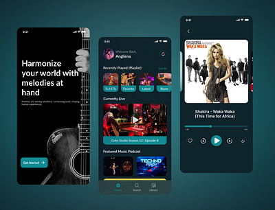 Classic Music App UI Concept appdesign classicdesign figma musicappui musicstreamingui uiconcept