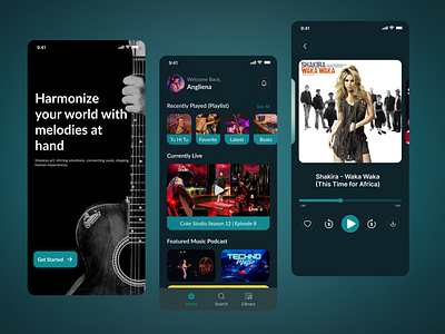 Classic Music App UI Concept appdesign classicdesign figma musicappui musicstreamingui uiconcept