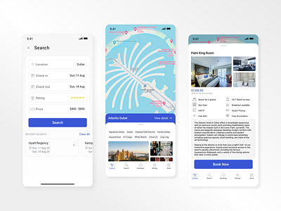 Hotel Search and Reservation figma illustrator ui user experience user interface ux