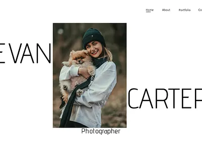 Creative portfolio for a photographer design photographer portfolio portfolio website portfolio website design web portfolio website website design