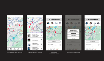 Ev Charging Station Finder app design ui ux