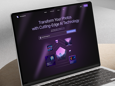 Photo Editor AI ai dark editor elementor framer image landing mode page photo platform saas software technology ui webflow website wordpress