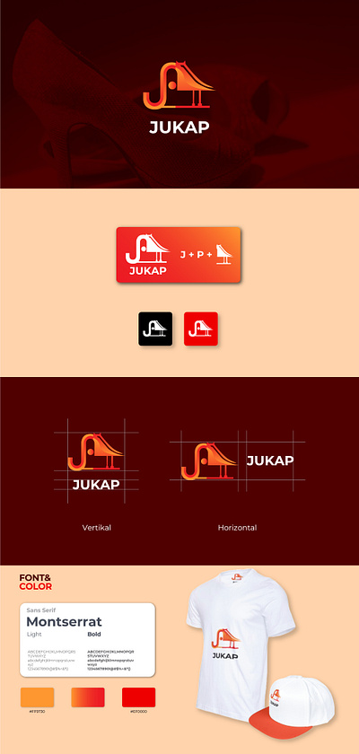 logo design minimalist logo design and branding - JUKAP brand branding design graphic design identity logo vector