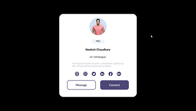 User Profile Prototype figma interaction design prototype ui ui ux user experience user research