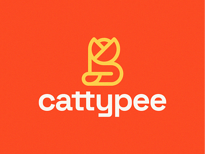 Cattypee app branding cat catlogo catty combination design dualmeaning graphic design illustration logo logocat logodesign logomark