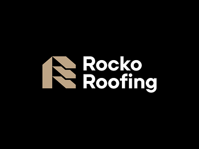 Rocko Roofing branding character design graphic design icon illustration logo management r realestate rlogo roofing roofinglogo symbol ui vector visualbrand visualdesign