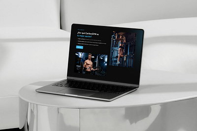 CaribesGym caracas crossfit figma gym landing page sports ux web design website