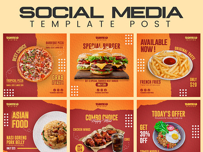 Social Media Template Post | Food & Culinary Content ads branding design graphic design instagram marketing post poster social media template