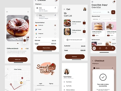 Dessert Store app design app design dessert dessert store e commerce app ecommerce app food app food delivery app mobile online store shop store trendy ui ux