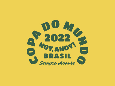 Hoy, Ahoy! Copa Do Mundo 2022 Design Typography apparel branding football graphic design illustration label logo mascot illustration print retro retro mascot retro mascot illustration sport tshirt type typography world cup