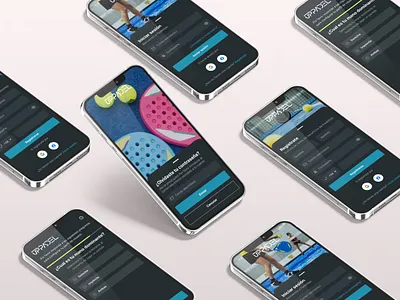 UPPadel figma mobile app padel ui ux web design