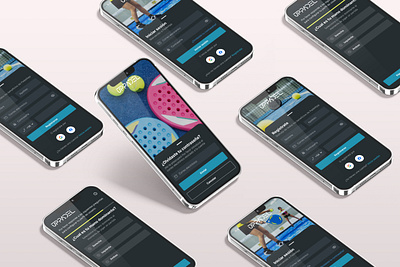 UPPadel figma mobile app padel ui ux web design