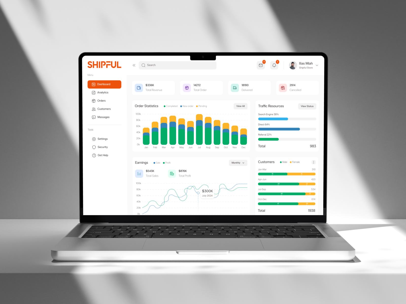 Example of Website, Mobile UI/UX Design & Animation