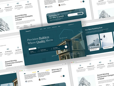 Real Estate Website UI Design branding design figma graphic design landing page real estate real estate design ui ui desogn ux ux design web dev website website design