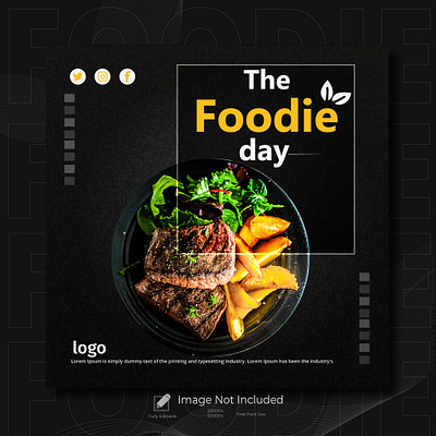 Social media Post advertisement branding brochure business design flyer food logo post restrurent ui