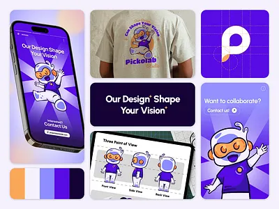 Piko - Mascot Branding bento branding card character color design graphic graphic design id illustration palette pickolab sticker totebag tshirt vector