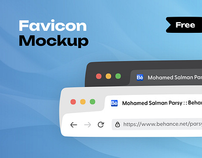 Favicon Mockup Design branding browser ui design favicon mockup