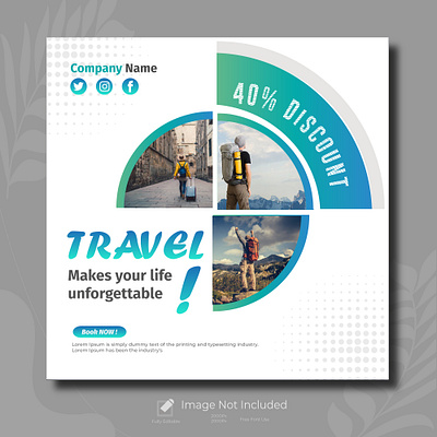 social media post advertisement branding brochure business company profile design flyer graphic design travel