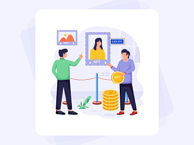 NFT Illustrations bitcoin blockchain character crypto cryptoart flat design illustration illustration art illustrator nft nft app nft auction nft illustrations nft investment nft market nft store nft website nftart nfts vector