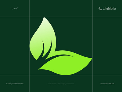 L leaf | crypto logo ai logo biotech logo biotechnology logo brand identity branding crypto logo design ecology logo fintech logo identity l logo leaf logo logo logo design