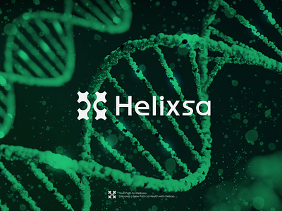 Helixsa - Logo design digital dna health health care letter mark logo logo design logodesign modern research service team treatment