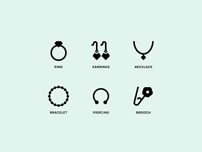 💎 Jewellery Icon Set branding figma icon icon creation icon design icon designer iconography icons iconset illustration jewellery icon set jewellery icons ui