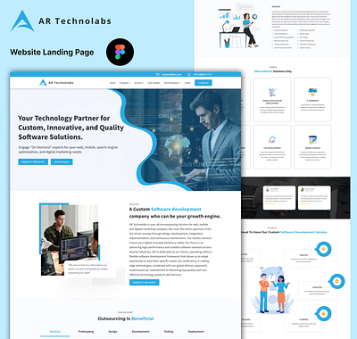 AR Technolabs Website information technilogies it uiux ux website landing page