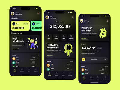 Crypto Mobile App app crypto crypto app crypto designer crypto mobile crypto mobile app mobile app mobile banking