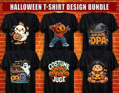 HALLOWEEN PUMPKINS T-SHIRT DESIGN branding custom art custom t shirt hallloween pumpkins halloween halloween cap halloween mug design halloween t shirt halloween vector art hen illustration man merch by amazon pumpkin pumpkins vector t shirt design t shirt template tee design tshirt typography