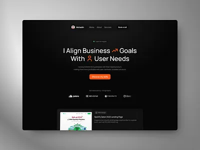 Portfolio v1.0 animation bento bento grid clean dark design hero hero section landing minimal modern personal portfolio ui user interface ux web website
