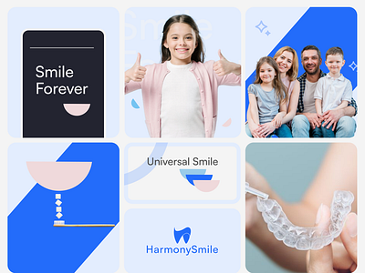 HarmonySmile Dental Branding Motion animation branding motion graphic design landing page motion mobile app motion motion motion graphics ui ux