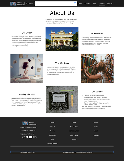 About us Page about us ui