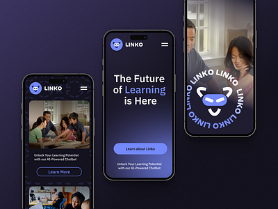 Unlock your Learning Potential ai app bot branding chat design digital edtech edu education intelligence learn logo marketing mobile smart ui ui design uiux ux