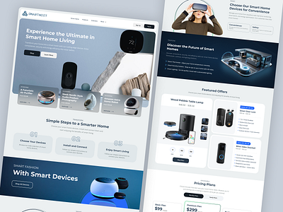 Smart Home Devices LandingPage daily ui design dribbble ecommerce figma home homepage landing page landingpage smart smart home technology ui ui design ui ux user experience user interface ux ux design web design